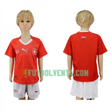Camiseta de fútbol Suiza Niño 1ª equipación Mundial 2018